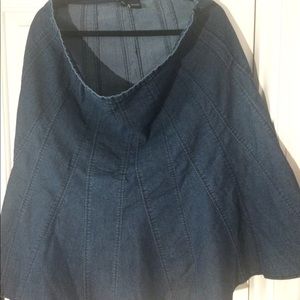 Flare Denim Skirt